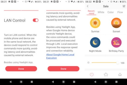 Yeelight App LAN Control