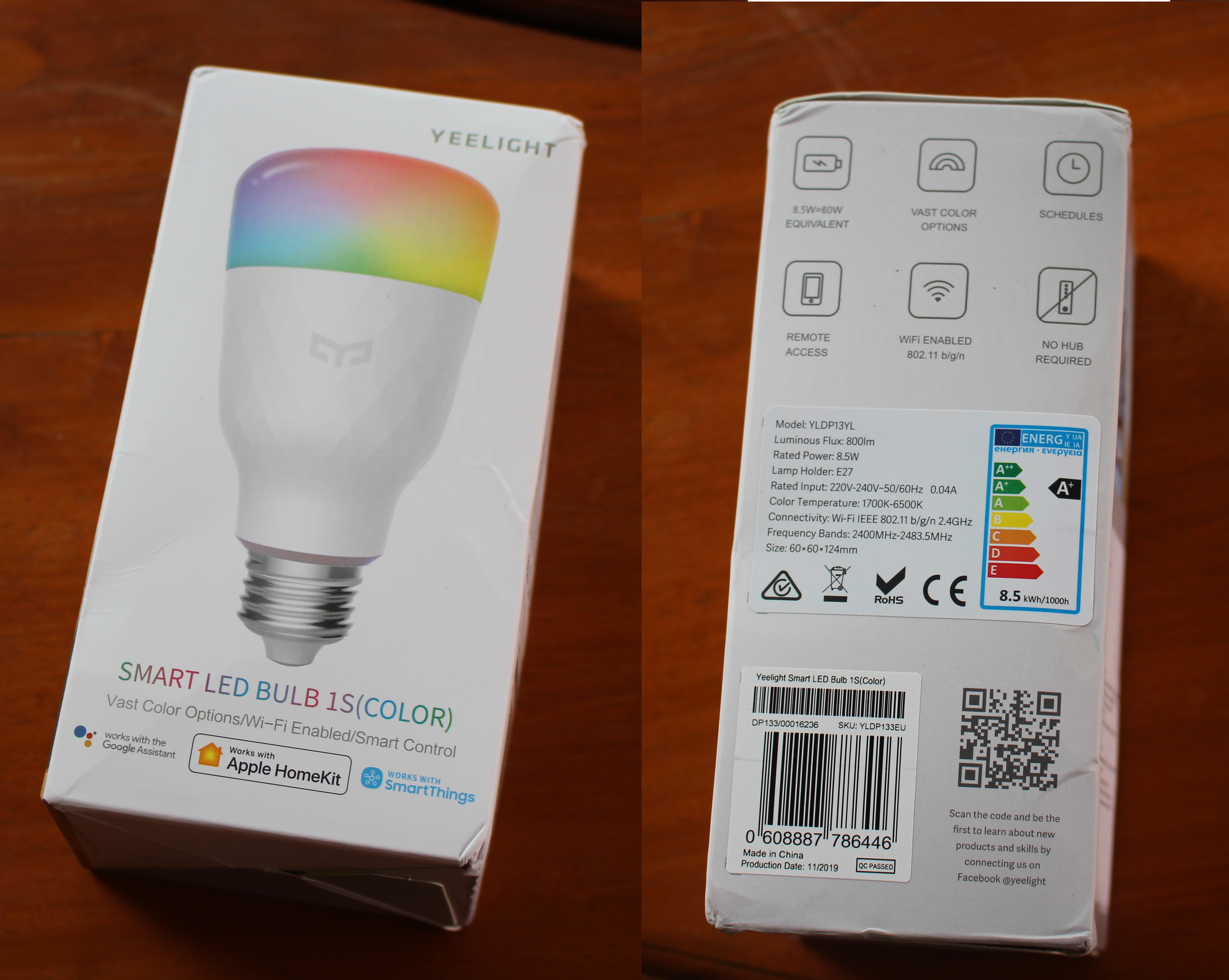 Yeelight Smart LED Bulb 1S (Color) Android App and Google (Local) Home - CNX