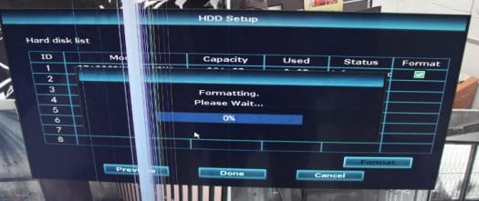 HeimVision NVR HDD Format