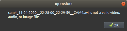 Heimvision HM241 OpenShot Error