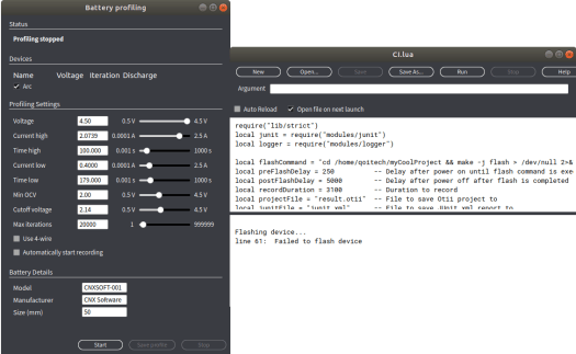 Otii Battery Profiling Script