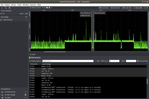 Otii Serial Console