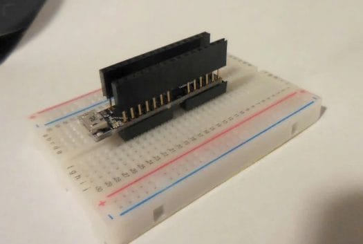 0.3-inch DIP DipDuino Arduino Board and Breadboard