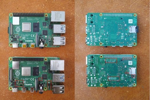 Raspberry Pi 4-8GB Hardware Differences