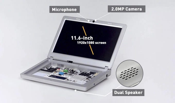 CrowPi2 Raspberry Pi 4 Laptop Doubles as Electronics Learning Kit