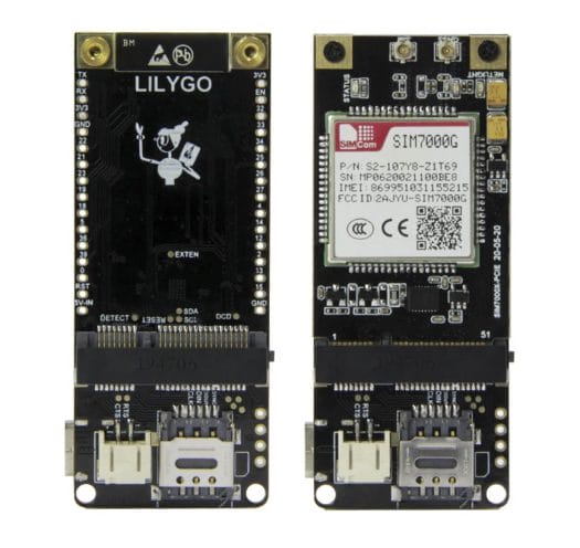 ESP32 mini PCIe 4G LTE card