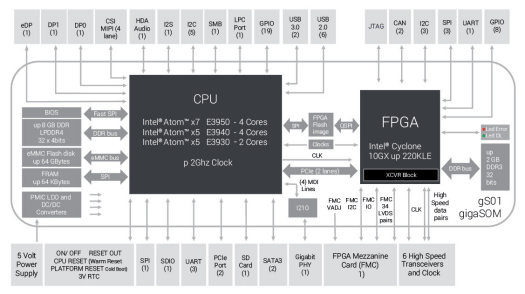 EXOR GigaSOM GS01 Block Diagram