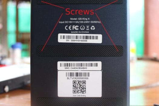 Screw Locations