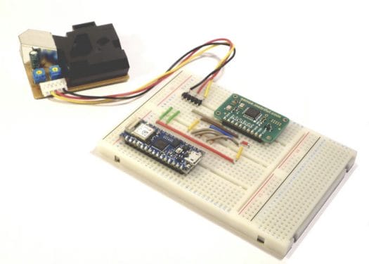 Sense Air Quality Sensor Arduino Nano 33 IoT and PPD42 particle sensor