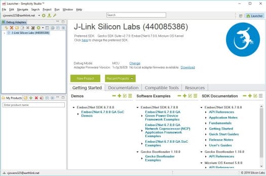 Simplicity Studio EmberZNet PRO Zigbee SDK