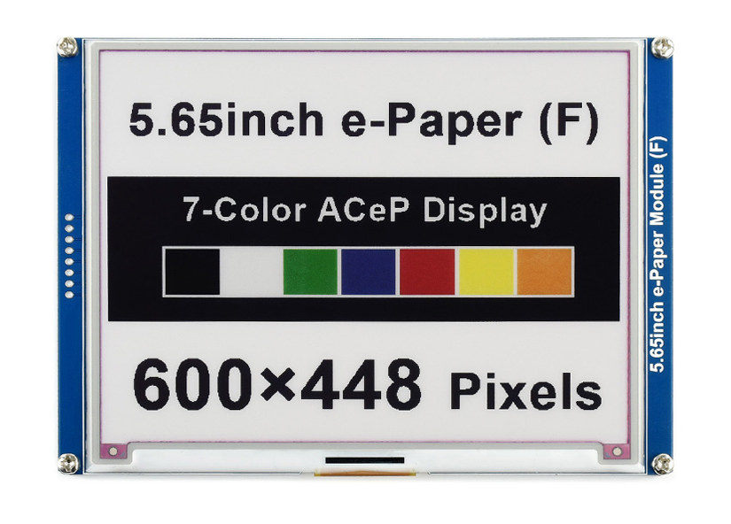 Waveshare Launches an Affordable 7-Color e-Paper Display - CNX Software