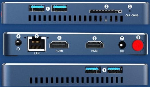 Beelink Gemini M Ports