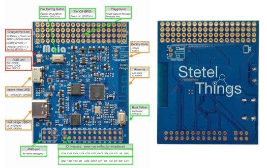 Maia ESP32-S2 Pinout Diagram
