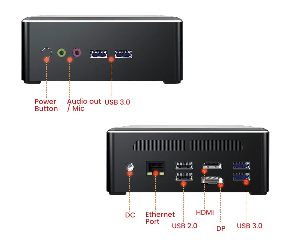 T bao MN22 Mini PC Features AMD Ryzen 3 2200U Mobile Processor