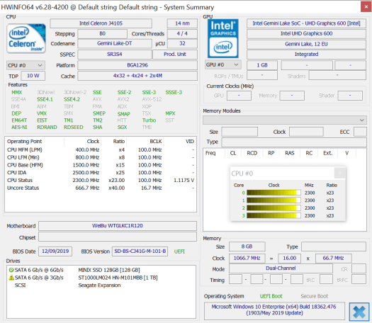 celeron j4105 hwinfo64