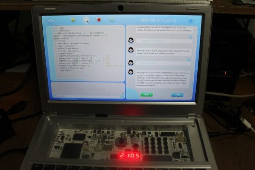 CrowdPi2 Raspberry Pi Laptop-Python Segment Display