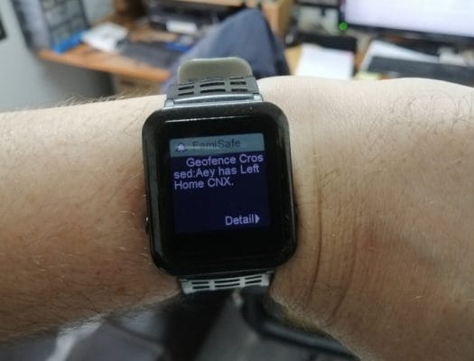 FamiSafe SmartWatch Notifications