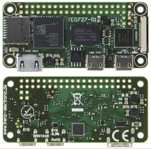 Raspberry Pi Zero Xilinx Zynq-7010 FPGA