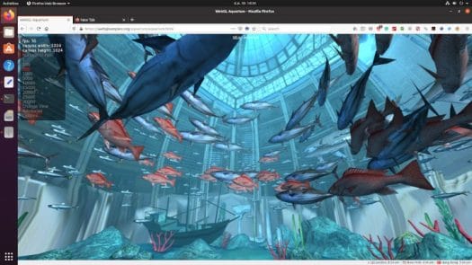 WebGL Aquarium-Ryzen Embedded R1606G