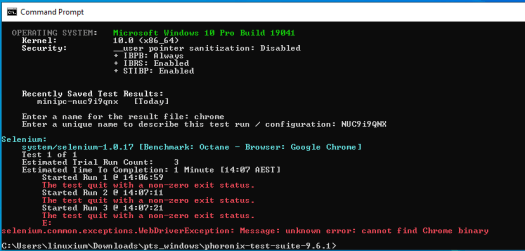 Phoronix Fail Chrome Binary