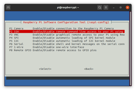 Raspberry Pi Enable SSH