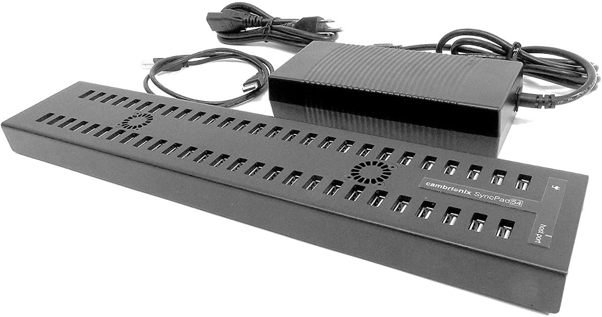 Cambrionix SyncPad54 USB Hub Offers 56 USB 2.0 Ports - CNX Software