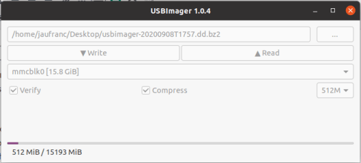 USBImager Raspberry Pi Image Backup