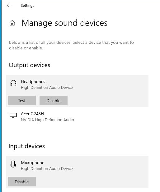 windows front audio out