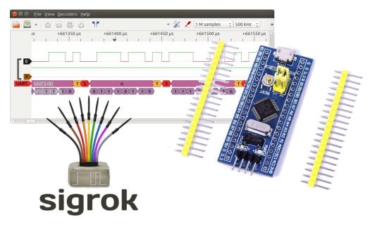 Blue pill STM32 logic analyzer sigrok