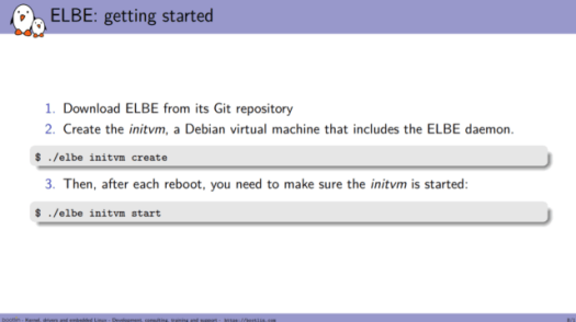 How to get started with ELBE