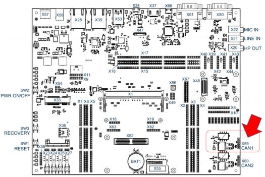 Verdin development board-CAN transceiver interface