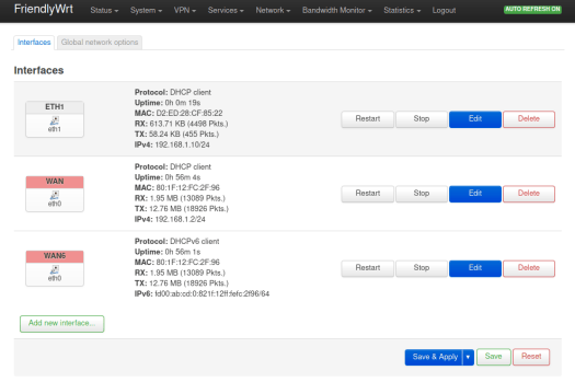 Eth1 Eth0 NanoPi R4S OpenWrt