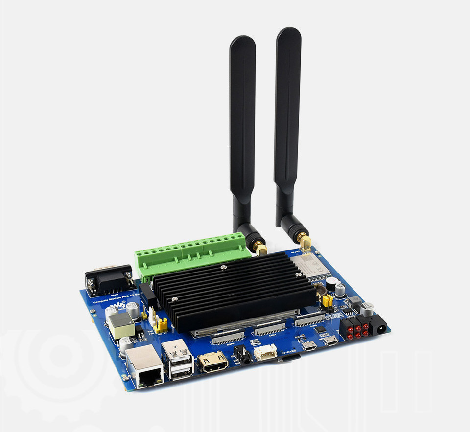 nøjagtigt kutter Kirkestol Raspberry Pi CM3 "Industrial IoT" baseboard features PoE, 4G LTE modem, and  isolated I/Os - CNX Software