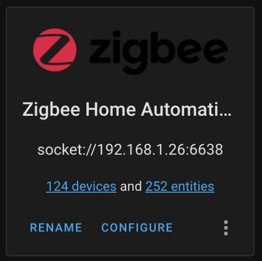 Zigbee Home Assistant