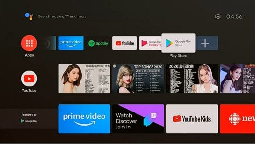 Android TV 10 launcher