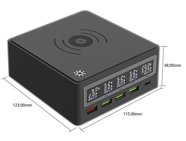 Desktop Power Supply Qi Wireless Charging