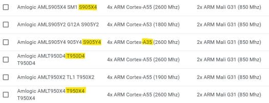 S905Y4 2600 MHz