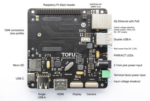 Industrial Raspberry Pi CM4 carrier board specifications