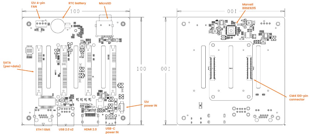 Build a Raspberry Pi CM4 4-Bay NAS with Wiretrustee Carrier board - CNX