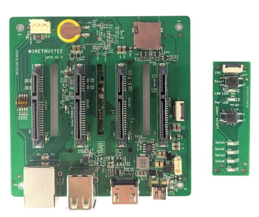 The Wiretrustee SATA Pi Board is a true SATA NAS