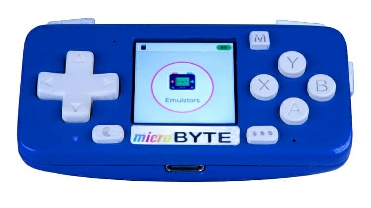 microByte ESP32-portable-game console 1.3-inch display