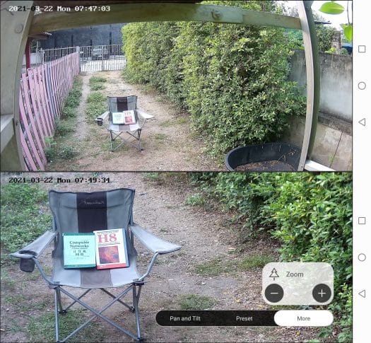 AI security camera 4x optical zoom