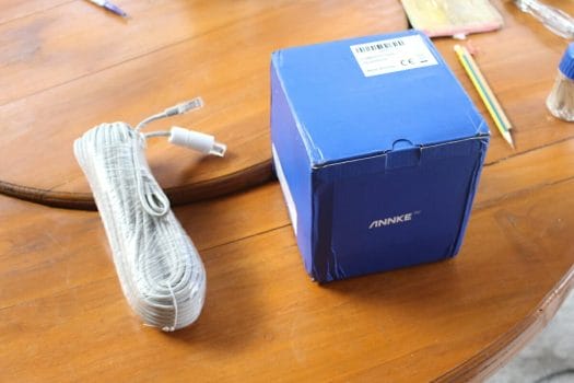 Annke CZ400 package with ethernet cable