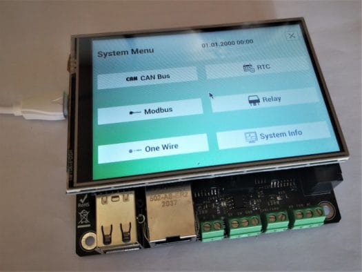 Raspberry Pi CM4 CAN Bus, RS485/Modbus, One-Wire user interface