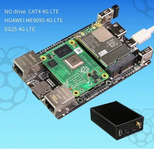 Raspberry Pi CM4 Dual Ethernet 4G LTE