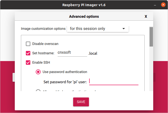Raspberry Pi Imager v1.6