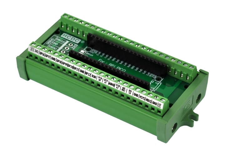 Terminal Block Modules For Raspberry Pi Pico Come With Screw Or Din Rail Mounting Option Cnx 2728