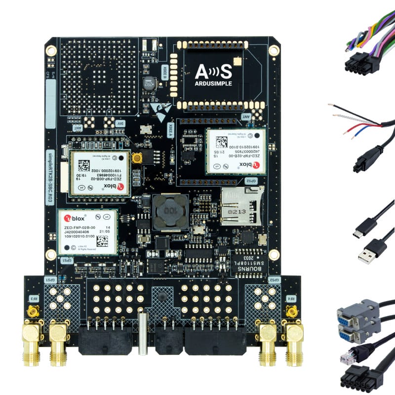 SimpleRTK2B-SBC Packs 3 U‑blox ZED-F9P RTK GNSS Receivers For ...