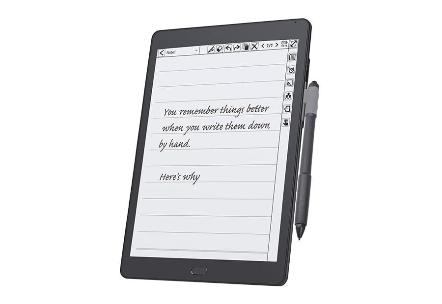 KloudNote 10.3-inch E-reader supports WiFi, Bluetooth and cellular