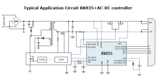 RK835 fast charger circuit